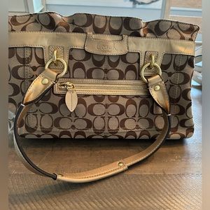 Coach handbag with matching card/id holder